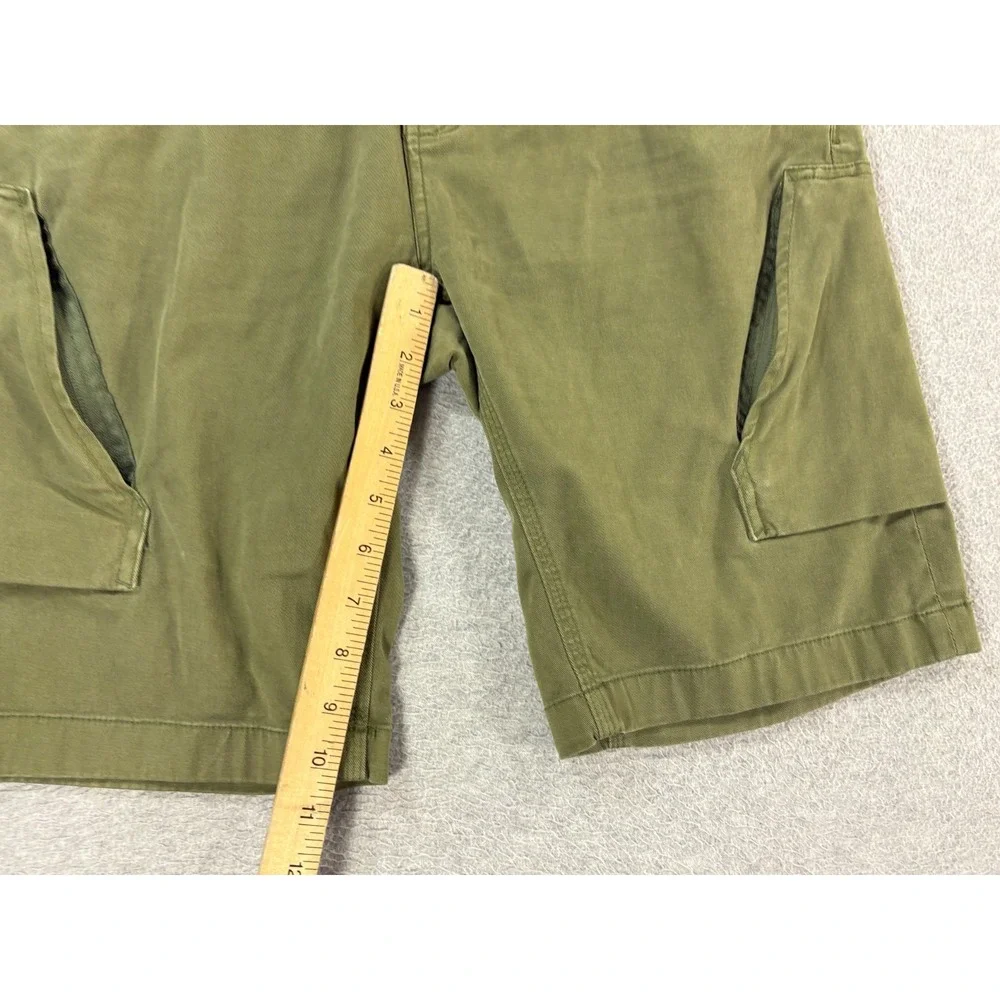 Du/er Stretch Canvas Work Shorts (Men's 32) Green - 10